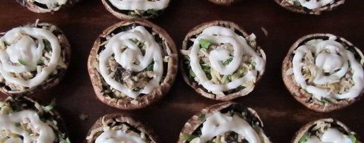 Шаг 9: фаршированные грибы