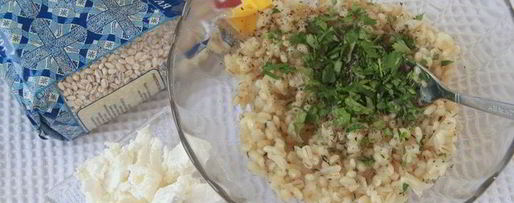 Шаг 7: фаршированных перловкой грибы