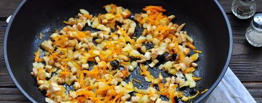 Шаг 4: грибов, фаршированных гречкой