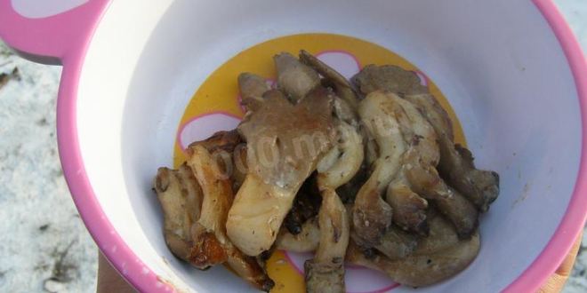 Рецепт грибов на гриле