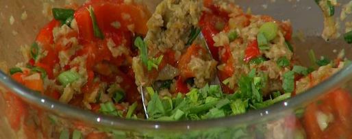 Шаг 5: грибов по-тоскански с красным перцем и оливками