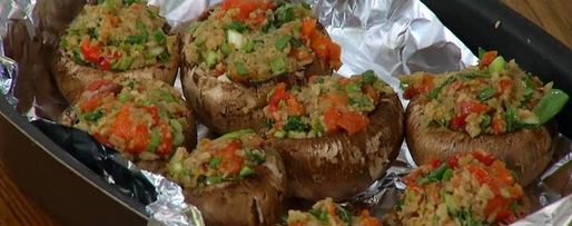 Шаг 7: грибов по-тоскански с красным перцем и оливками