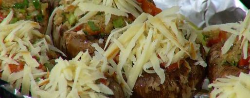 Шаг 9: грибов по-тоскански с красным перцем и оливками