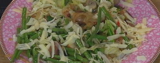 Шаг 10: грибов с фасолью, капустой и сыром