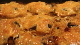 Рецепт Грибов со свининой в духовке