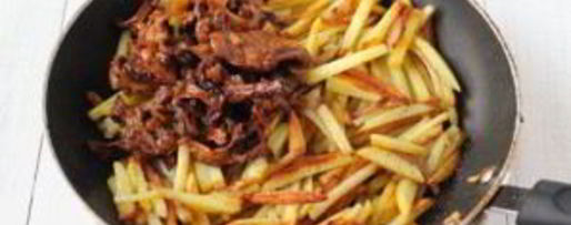 Шаг 7: грибов сушеных жареных