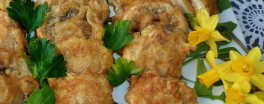 Шаг 2: отбивных из шампиньонов