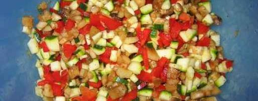 Шаг 13: шампиньонов фаршированных цуккини и сыром