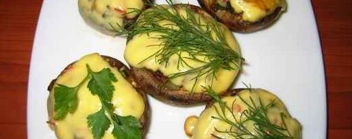 Шаг 21: шампиньонов фаршированных цуккини и сыром