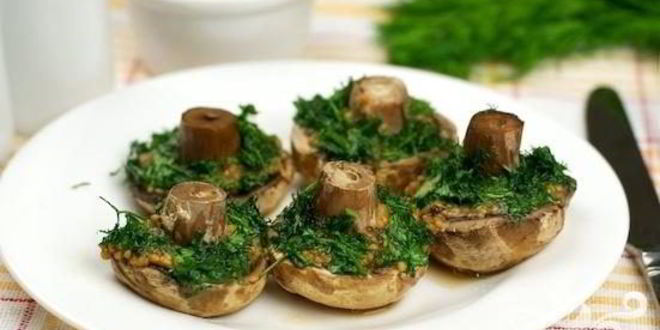Рецепт шампиньонов фаршированных