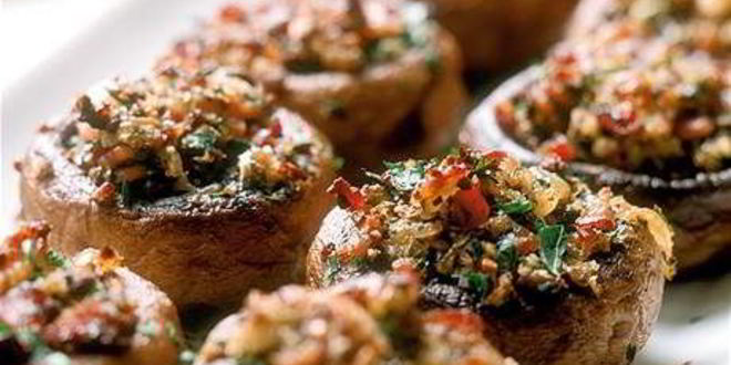 Рецепт шампиньонов с начинкой