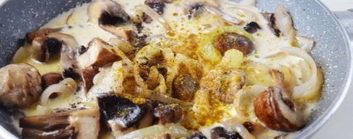 Шаг 8: шампиньонов в карри соусе