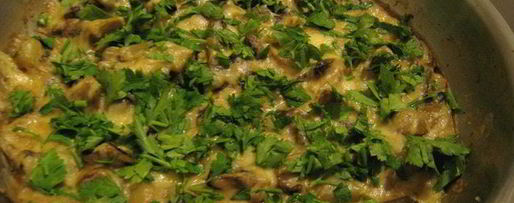 Шаг 1: шампиньонов запеченных под сметанно-сырным соусом