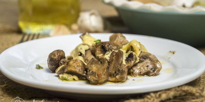 Рецепт запеченных шампиньонов с сыром