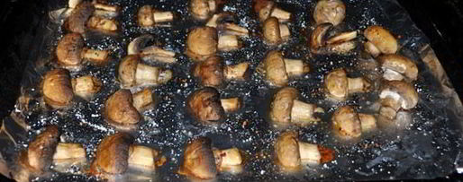 Шаг 1: запеченных в духовке шампиньоны