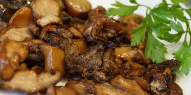 Рецепт жареных белых грибов