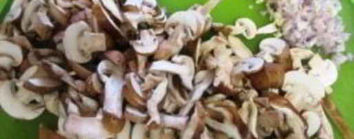 Шаг 1: жареных грибов с макаронами