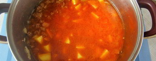 Шаг 2: говяжьего супа-гуляша