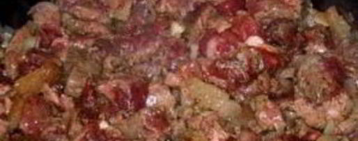 Шаг 5: гуляша из баранины с подливкой