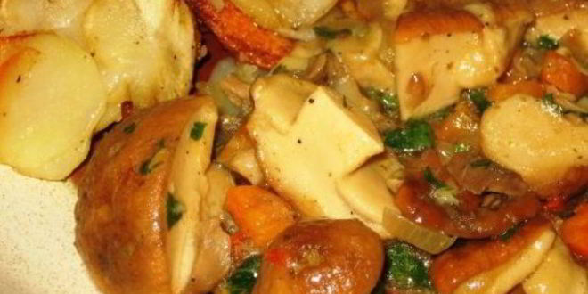 Рецепт гуляша из белых грибов