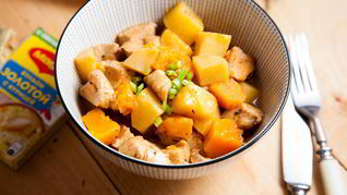 Рецепт Гуляша из индейки с тыквой