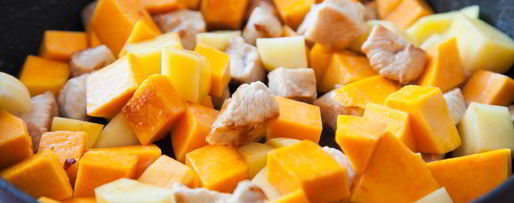 Шаг 3: гуляша из индейки с тыквой