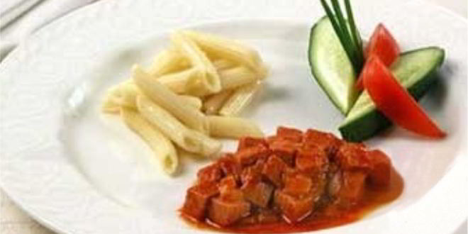 Рецепт гуляша из колбасы