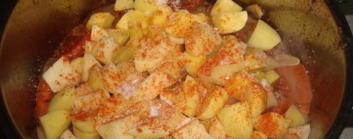 Шаг 18: гуляша из красной фасоли и курицы