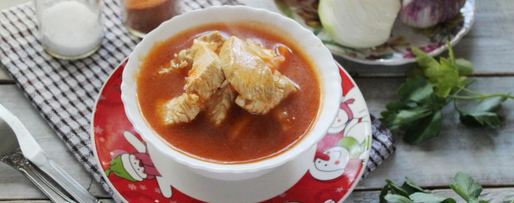 Шаг 7: гуляша из курицы с подливкой