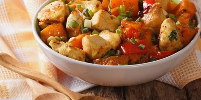 Рецепт гуляша из курицы со сладким перцем