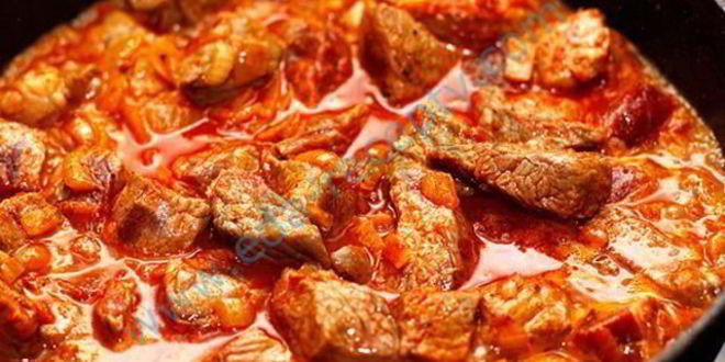 Рецепт гуляша из мяса лося