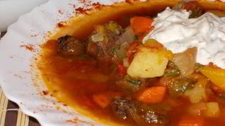 Рецепт Гуляша из оленины