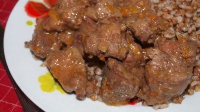 Рецепт Гуляша из печени в мультиварке