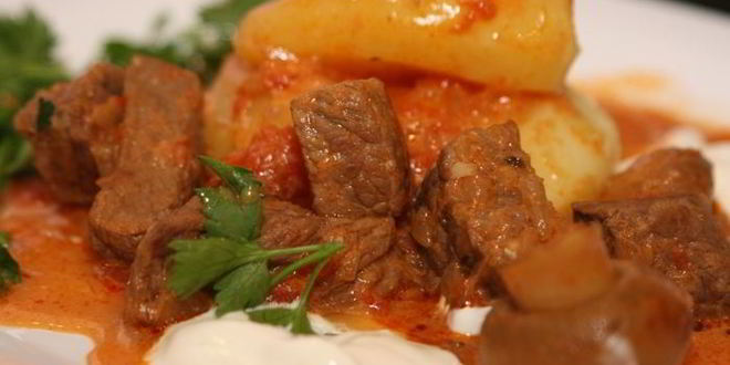 Рецепт гуляша из вареной говядины