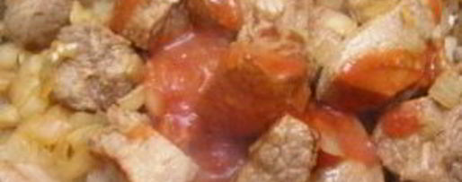 Шаг 3: гуляша из вареной говядины