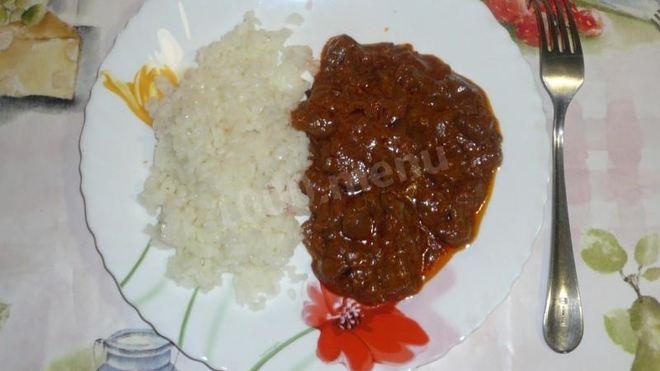 Рецепт Гуляша печеночного свиного