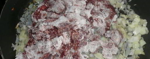 Шаг 5: гуляша печеночного свиного