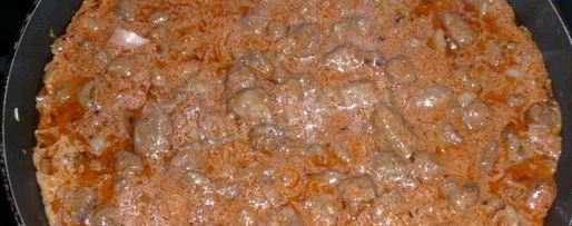 Шаг 9: гуляша печеночного свиного