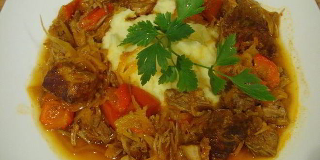 Рецепт гуляша с квашеной капустой