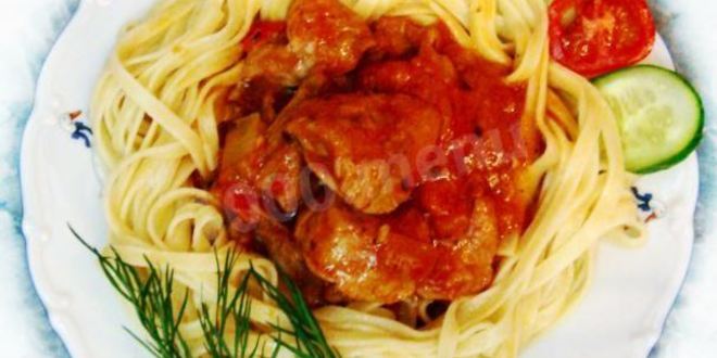 Рецепт гуляша с овощами