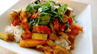 Рецепт Гуляша соевого со сладким перцем