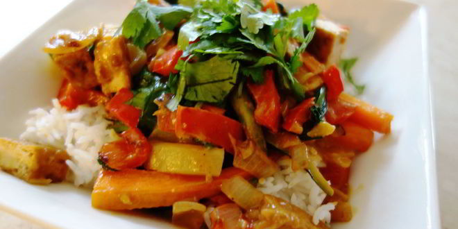 Рецепт гуляша соевого со сладким перцем