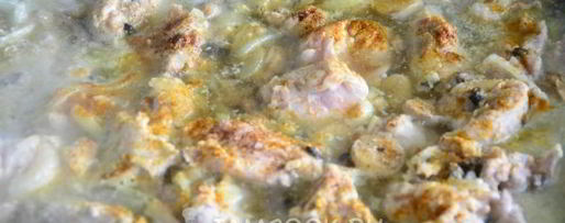 Шаг 7: куриного гуляша с грибами в соусе