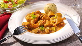 Рецепт Охотничьего гуляша из индейки