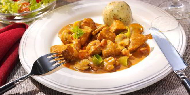 Рецепт охотничьего гуляша из индейки