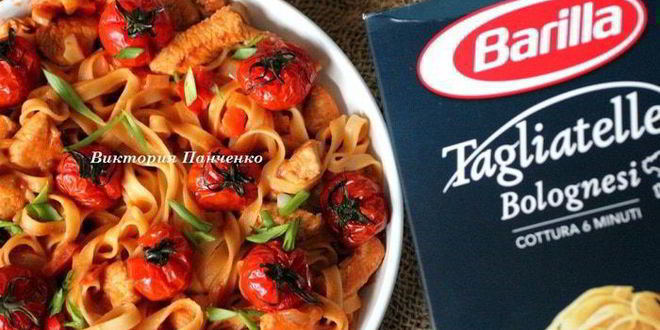 Рецепт тальятелле с гуляшом из индейки