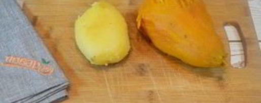 Шаг 2: картофельного пюре из батата с зеленью