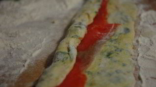 Рецепт Картофельных клецек со шпинатом и форелью