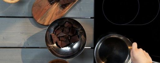 Шаг 1: картофельных кубиков с шоколадом и мандариновым пюре