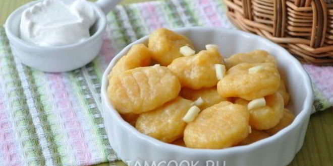 Рецепт картофельных ньокков с тыквой